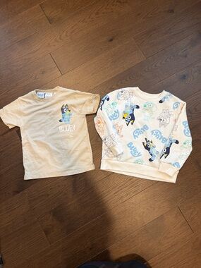 Bluey T-Shirt & Sweatshirt Set 4T - C39-000